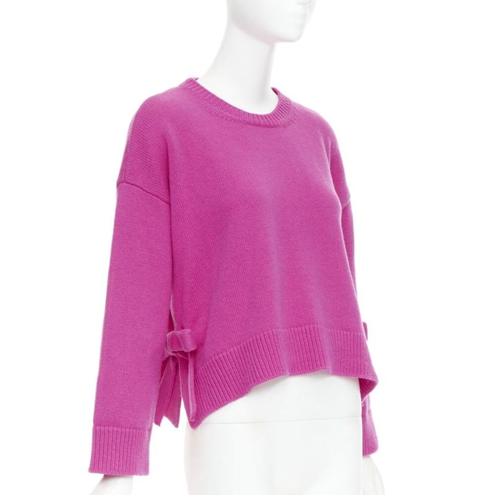 Valentino 2022 Bow Boxy Wool Sweater